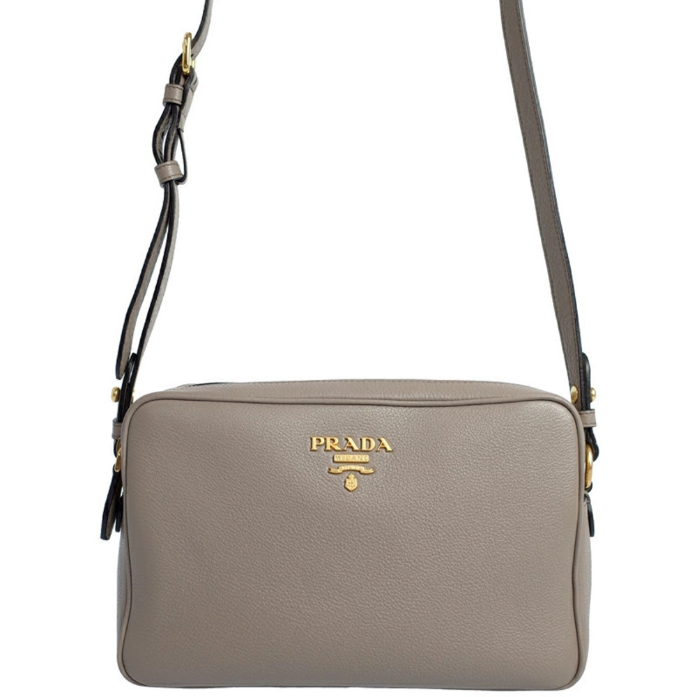 Prada Vitello Phenix camera bag Argilla Gray
